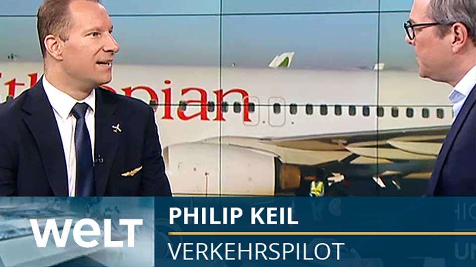 Philip Keil im Welt TV Studio