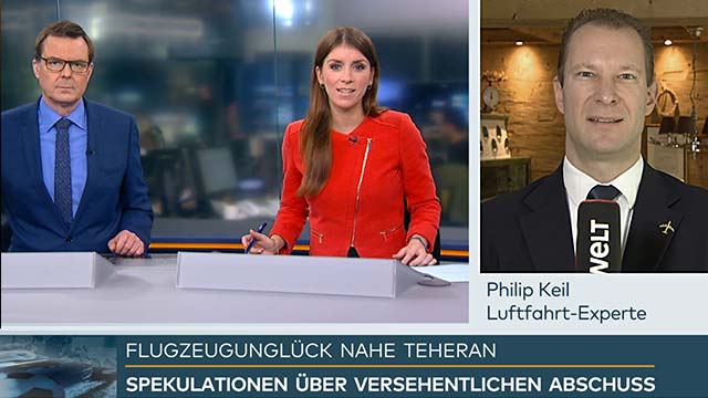 Philip Keil als TV-Experte bei WELT